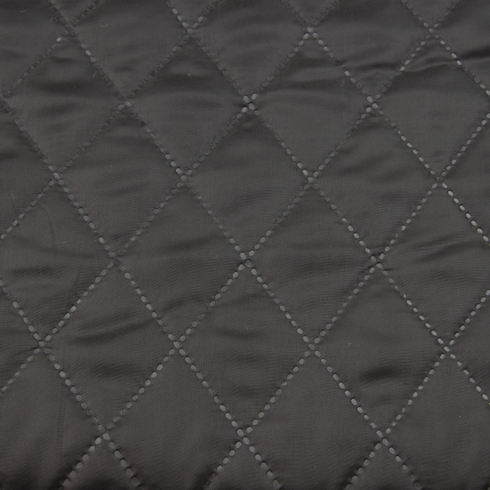 Термостежка Черный 23 "Ромб 3,8х3,8 см" (синт. 100г, подкл. 100% пэ 190Т) 150 см/50 м