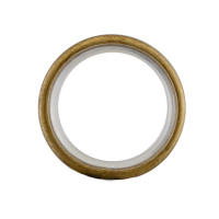 Кольцо тихое металлическое Mirtex для карнизов диаметром 28 мм, Золото антик D52/41 мм (10 шт)