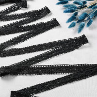 Тесьма вязаная 19145B-D103 черный (ширина 3,5 см/уп. 13,716 м)