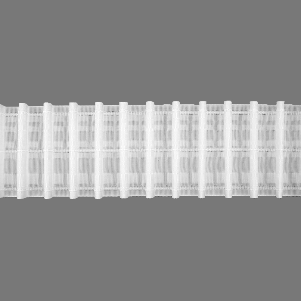 Шторная лента многокарманка 3951P (1:3) Oz-is Premium тканая 8 см/50м (5 карманов, корд-3 шнура)
