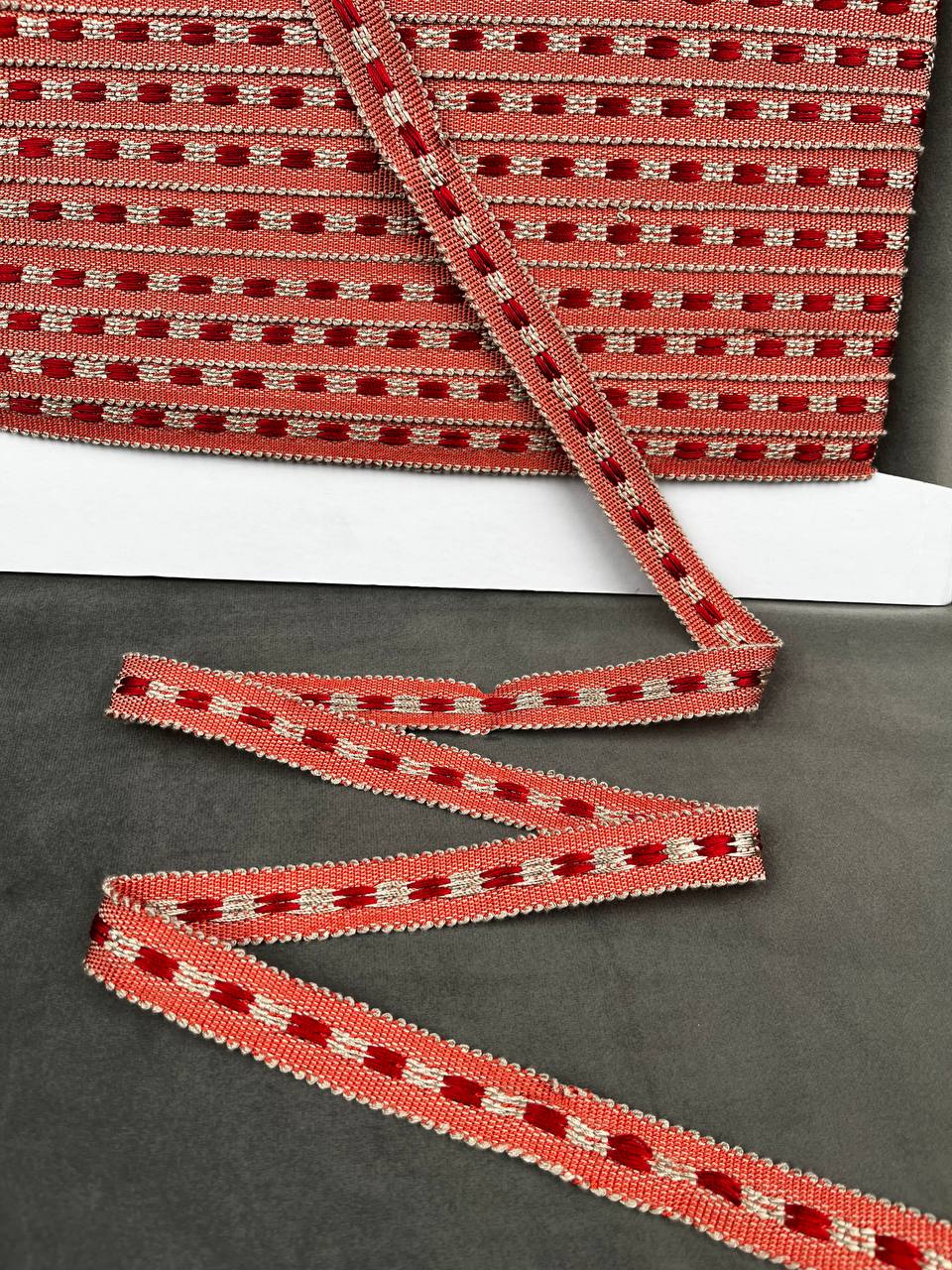 Сутаж отделочный GP09-14942 Mirtex красный (2 см/12,5 м)