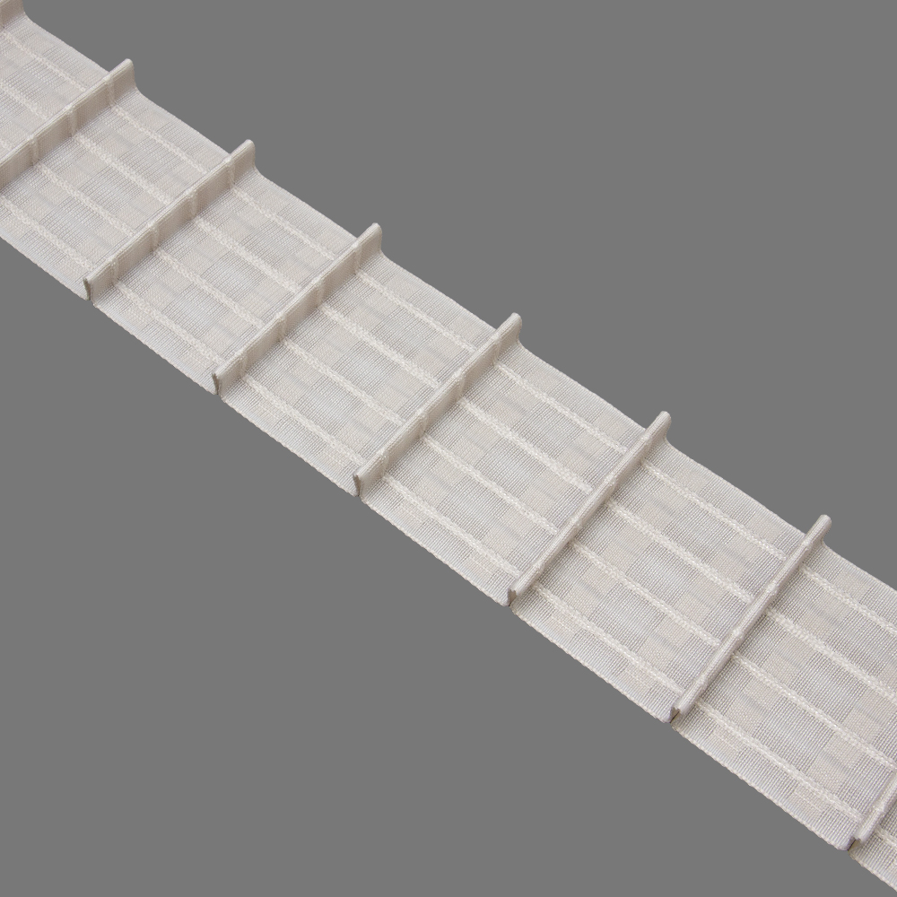 Шторная лента 4428P (Серо-бежевый) (1:1,5) Oz-is Premium тканая 8 см/50 м