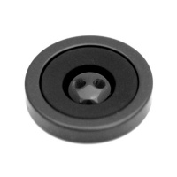 Пуговица пластиковая X984 24L черный (500 шт)