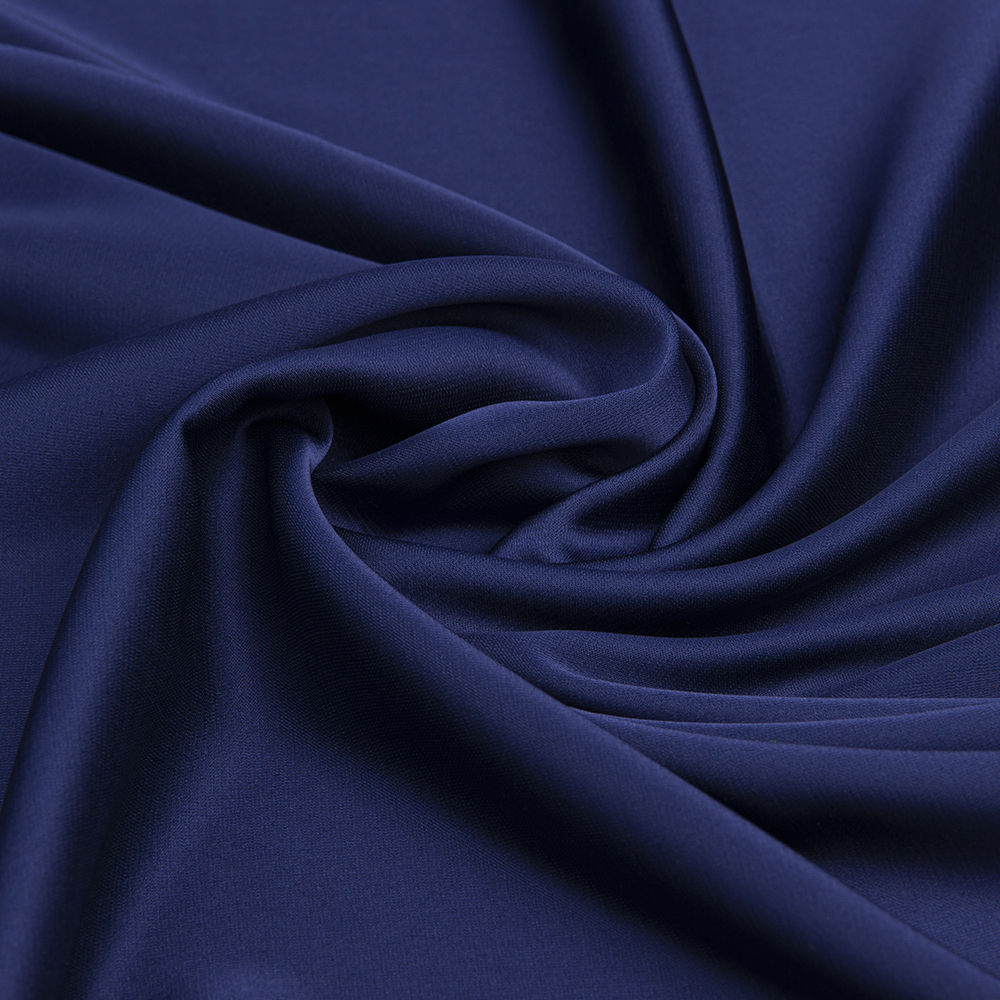Ткань Армани шелк однотонный KP116.20 берлинский синий (85г/кв.м) 150 см/±53м