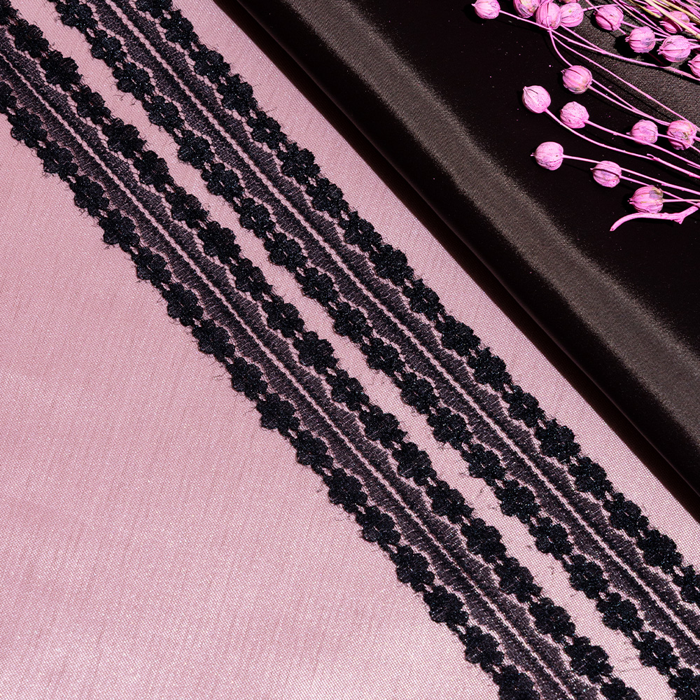 Кружево капроновое 143-2 черный, 3 см, (274,32 м/22,86 м)