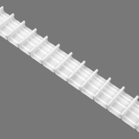 Шторная лента 4011W (1:2) MirTenda Premium тканая 4 см/100 м (1 карман, корд-3 шнура)