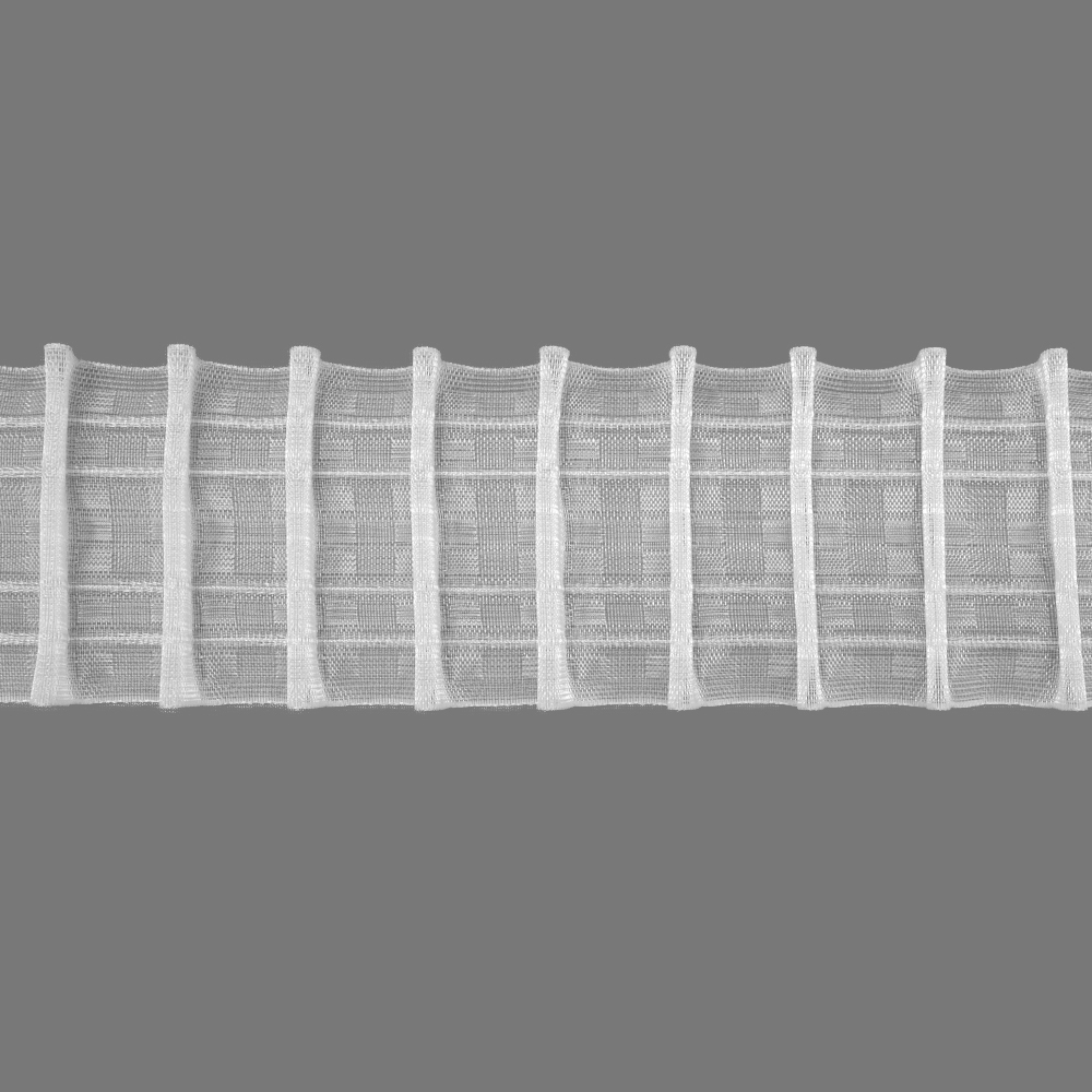 Шторная лента многокарманная 3981MP/soft (1:2) Oz-is Premium прозрачная 8 см/50 м (карманов 7 шт)