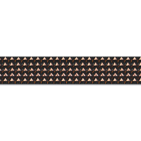 Тесьма эластичная отделочная HT09-87D коричневый 5 рядов (25 ярд)