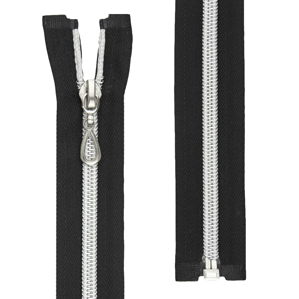 Молния спиральная декоративная 80 см/Т7 черная (20 шт)