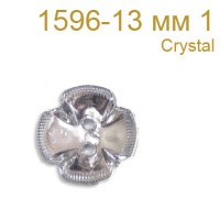 Пуговица пластик 1596-13 мм 1 Crystal (10 шт)