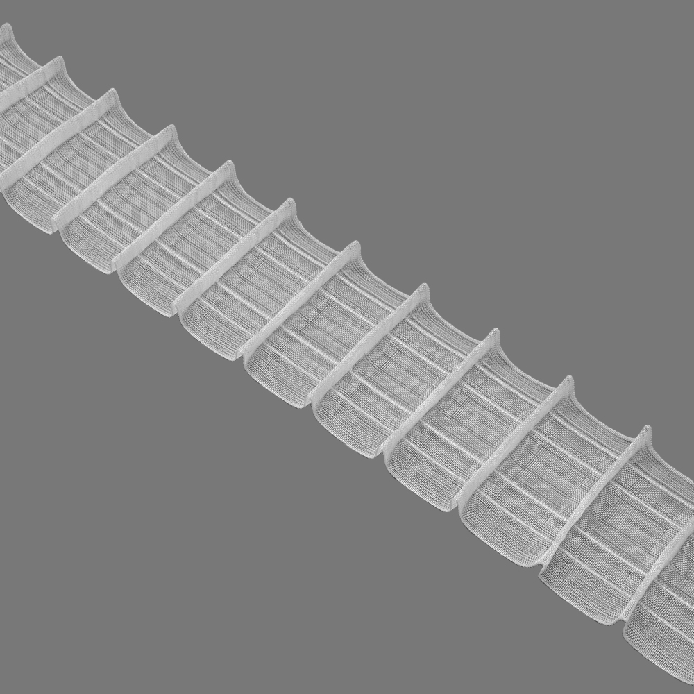 Шторная лента 80MP/Soft (1:1,65) Oz-is Premium многокарманная прозрачная 8 см/50 м
