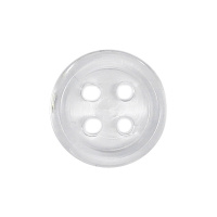 Пуговица с ободком 17/4 прозрачная (2000 шт)
