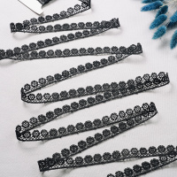 Тесьма вязаная 33403B-D103 черный (13,716 м)