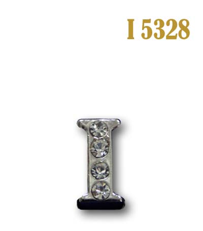 Буква объемная со стразами металлическая I 5328