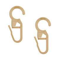 Крючок MirTex для пластиковых, деревянных колец d10 290 светло-коричневый (100 шт)