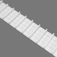 Шторная лента многокарманная 4428P (1:1,8) Oz-is Premium тканая 8см/50м (8 карманов, 4 шнура)