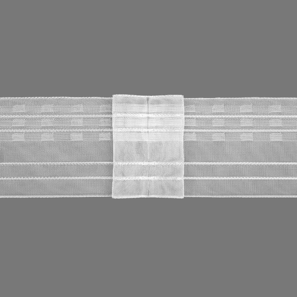 Шторная лента 4355MP (1:1,8) Oz-is Premium прозрачная 8 см/50 м (3 кармана, корд -4 лески)