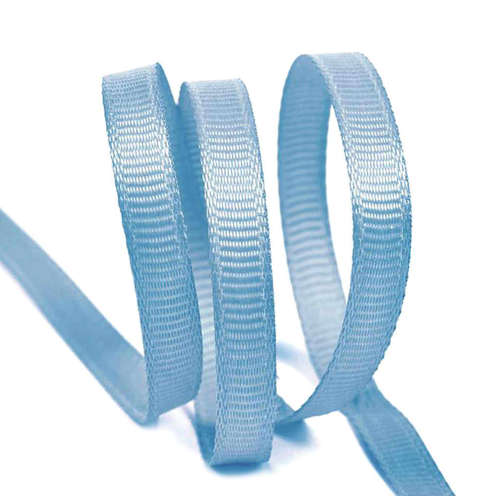 Лента репсовая 6 мм №332 голубой (27,42 м)