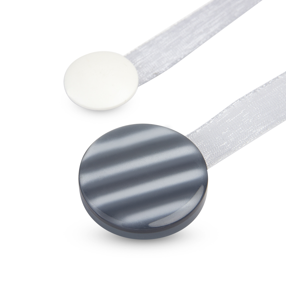 Магнит для штор на ленте А-095-207 темно-серый "Карамель" (d35мм) (уп. 2 шт)