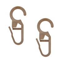 Крючок MirTex для пластиковых, деревянных колец d10 290 коричневый №1 (100 шт)