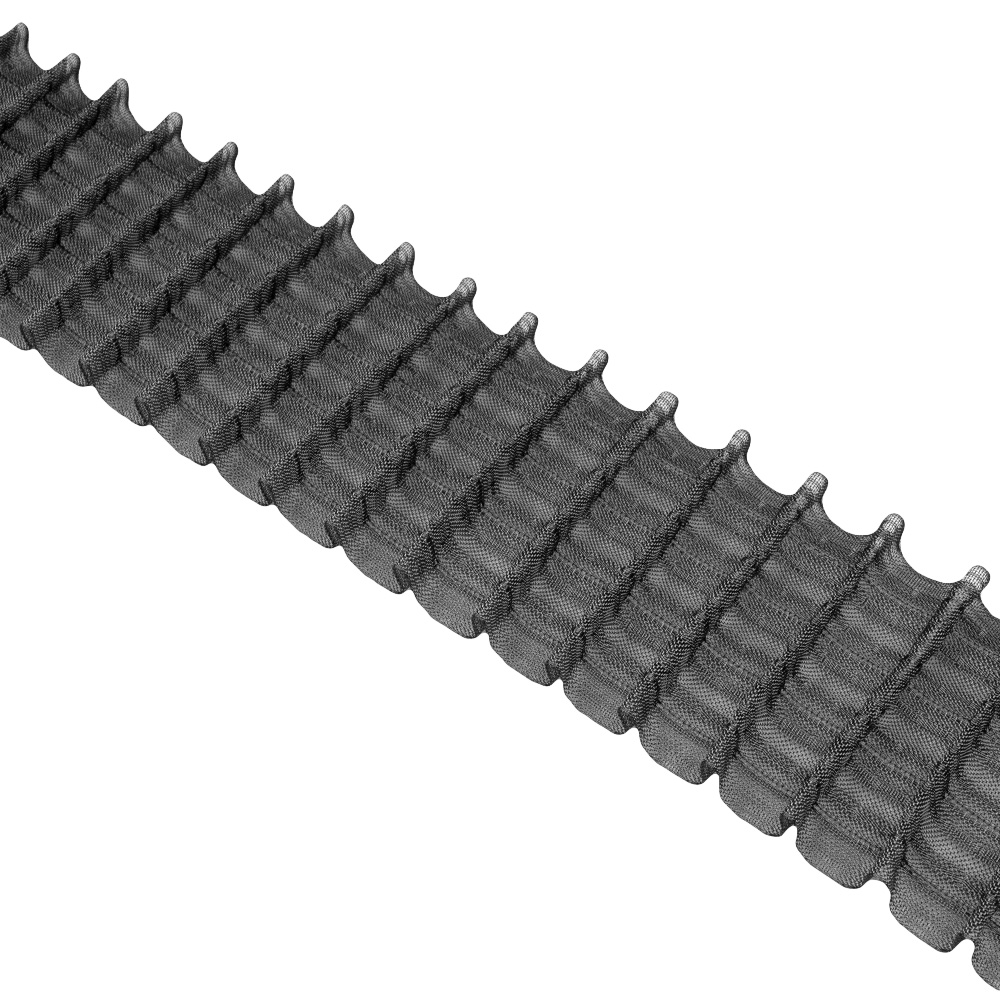 Шторная лента 4381MPS (1:2) Oz-is Premium черная 9 см/50 м (7 карманов, 4 лески)