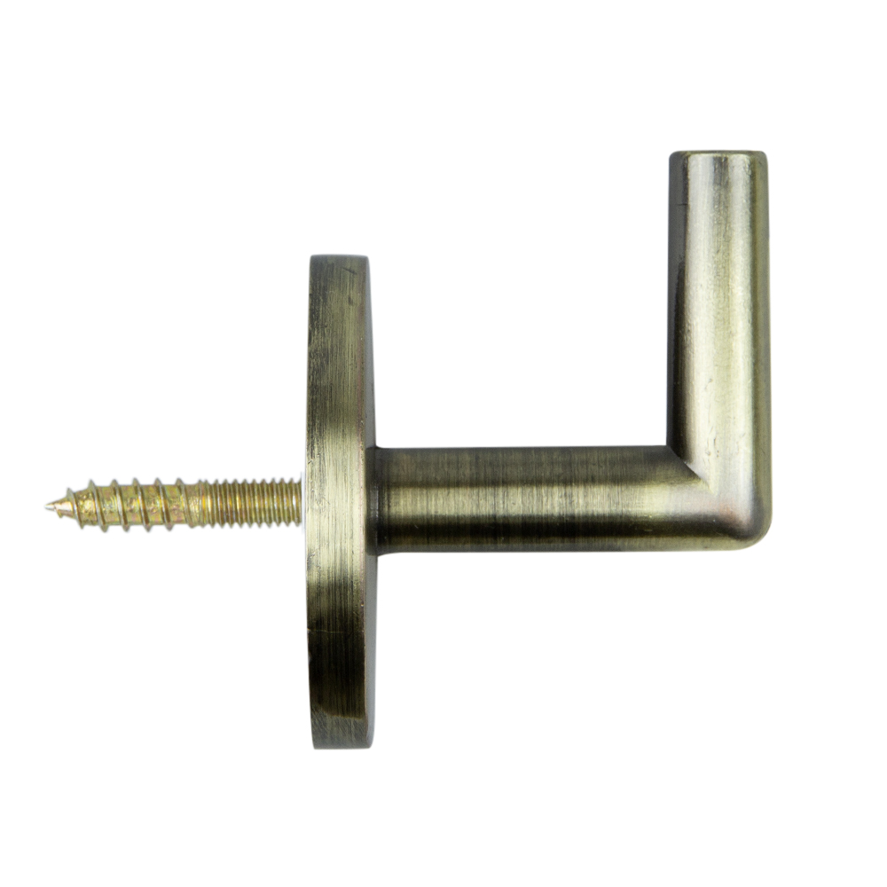Крючок-держатель для подхватов K21-1 Mirtex антик (бронза) L3см (2 шт)