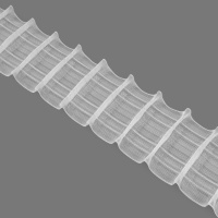 Шторная лента многокарманная 3980MP/soft (1:1,5) Oz-is Premium прозрачная 8 см/50 м (карманов 7 шт)