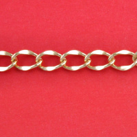 Цепь из алюминия KY2.0 (11x15,8) русское золото (91,44 м)