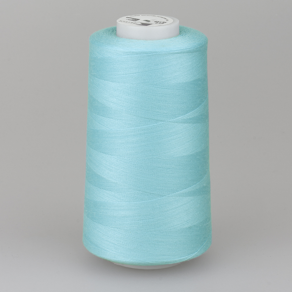 Нить полиэстеровая швейная 251 40/2 5000 ярдов Routsher светло-голубая