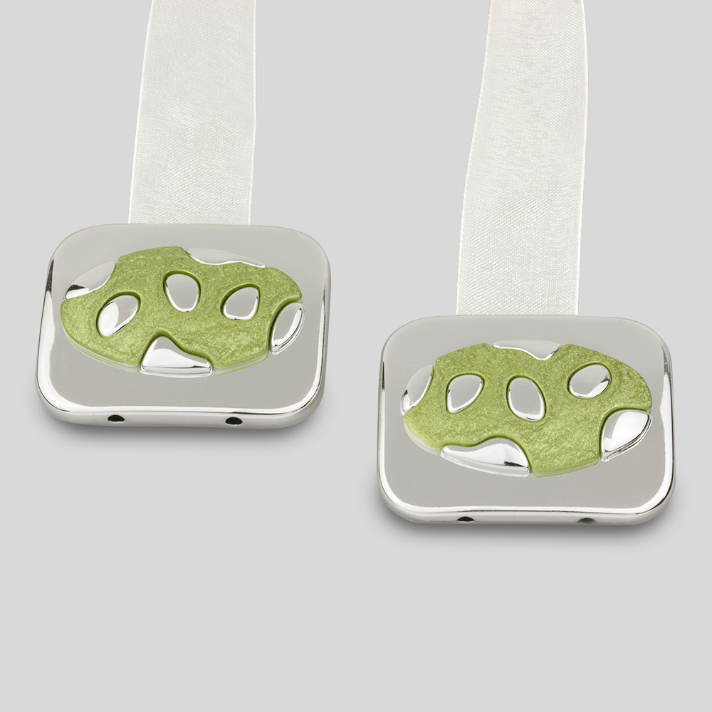 Магниты для штор HY-1# салатовые (уп. 2 шт)