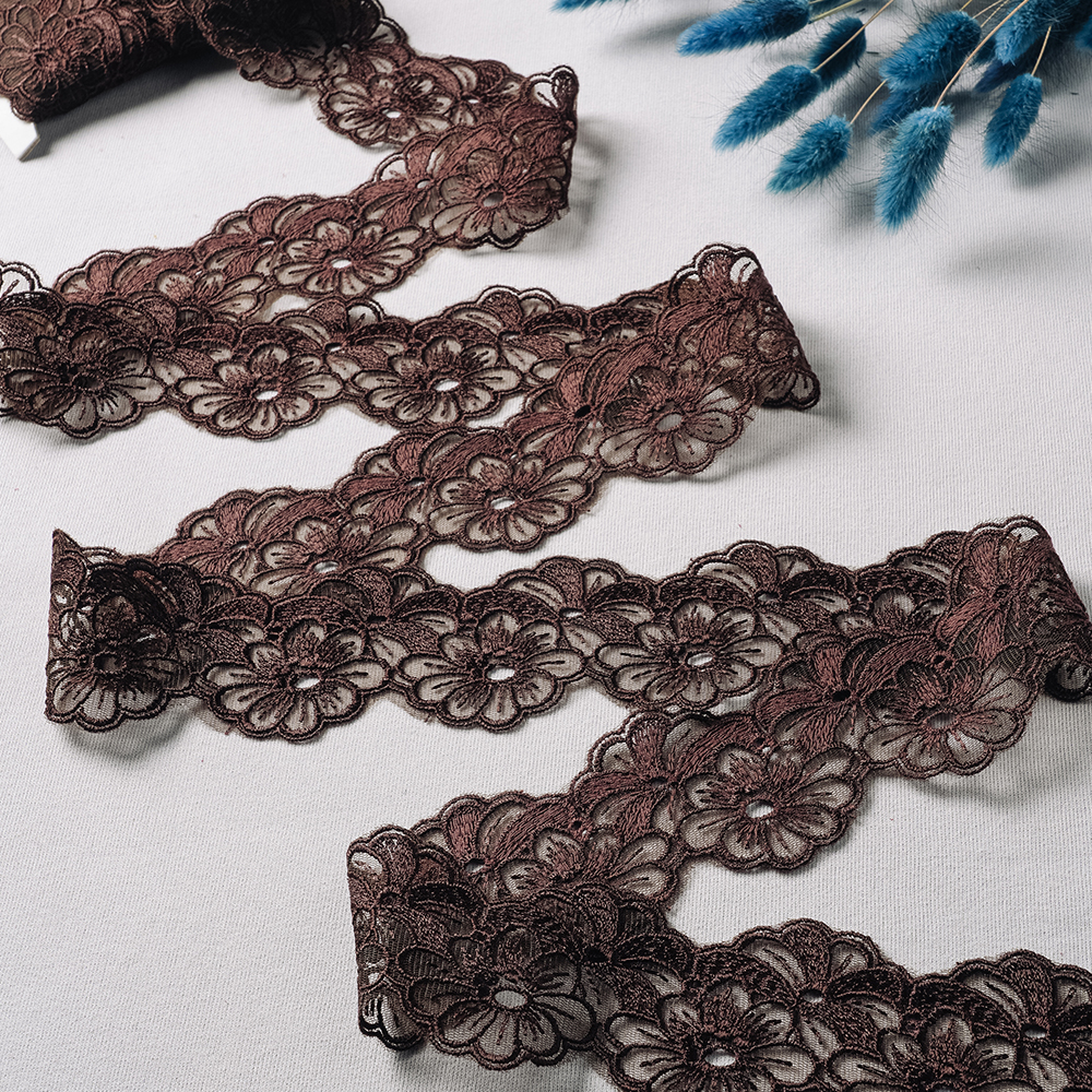 Тесьма 31160-D103 GCC304 коричневый шир.55мм/уп.13,716 м