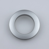 Люверсы для штор трехзамковые пластик 40 мм "СМ" 3 матовое серебро (матовый хром) (100 шт)