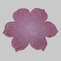 Аппликация пришивная Цветок 12-RH704 малиновый (50 шт)