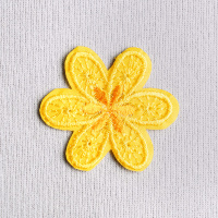 Аппликация клеевая 8# цветок желтый (5 шт)