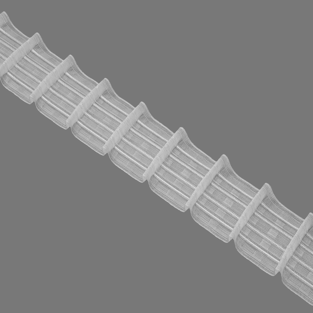 Шторная лента 65MP/Soft/ правой (1:1,5) Oz-is Premium прозрачная 6,5 см/50 м