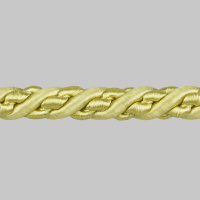 Шнур витой SH20-12 золото (искусственный шёлк) (25 м)