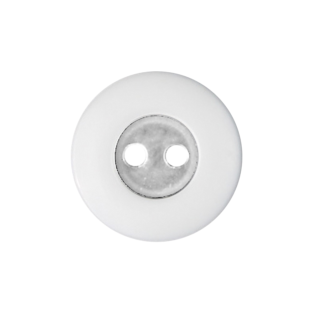 Пуговица пластик 4525/BK/2 24L черный/белый (100 шт)