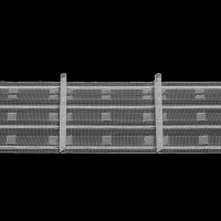 Шторная лента Одиночный лучик DISCO P1 Bandex прозрачная 10 см/50 м (К=1:1.5, корд-4 шнура)