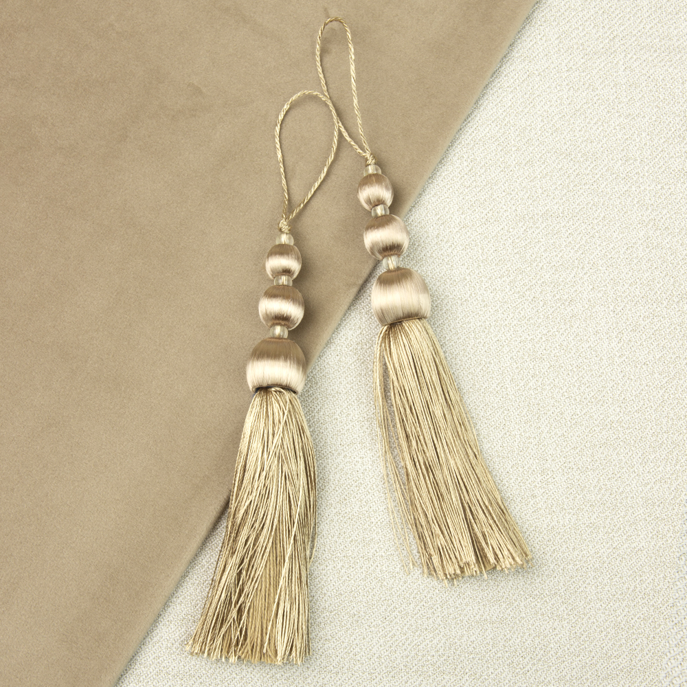 Кисть декоративная DQ-7 бежевый (L21/14,5 см )