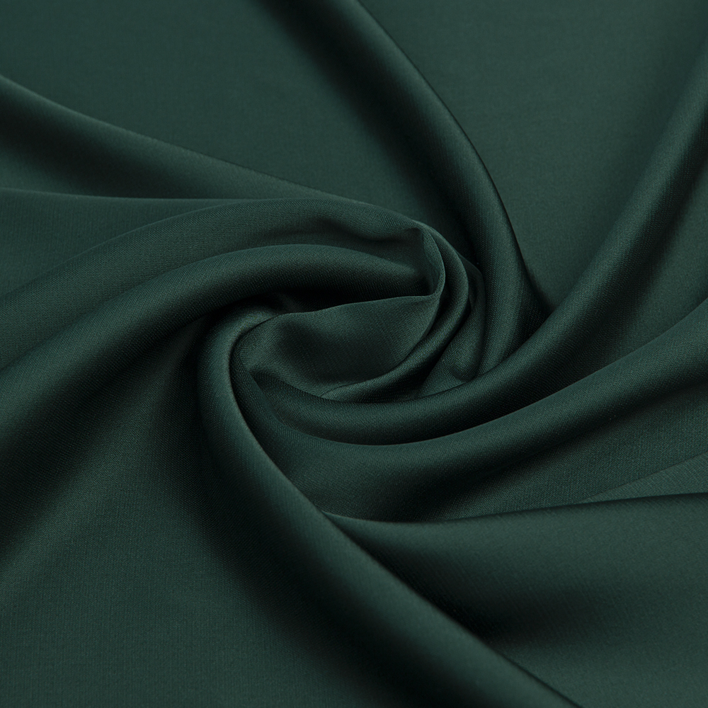 Ткань Армани шелк однотонный KP116.16 темно-зеленый (85г/кв.м) 150 см/±53м