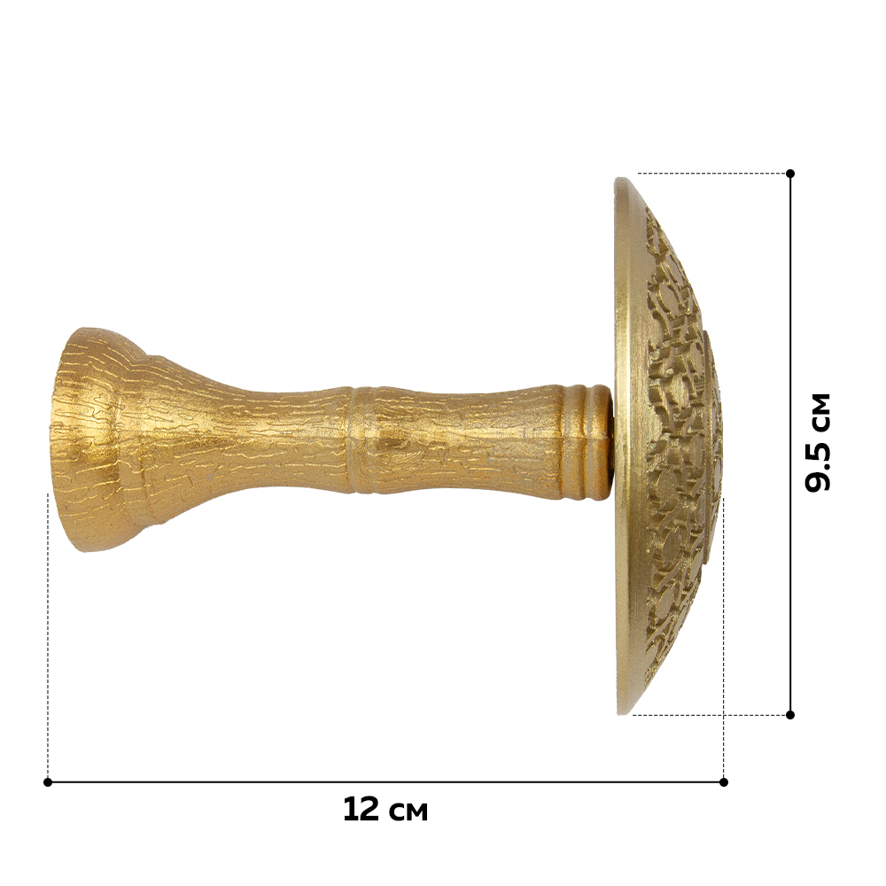 Держатель-розетка для подхват SD-08-15 (Mini) "Royyana-Amphora"  L10см/d9,5см темное золото (2 шт)