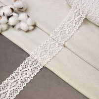 Кружево вязаное 3575 белый 80%ХЛ, 20%ПЭ (шир. 68 мм, 91,44 м/22,86 м)