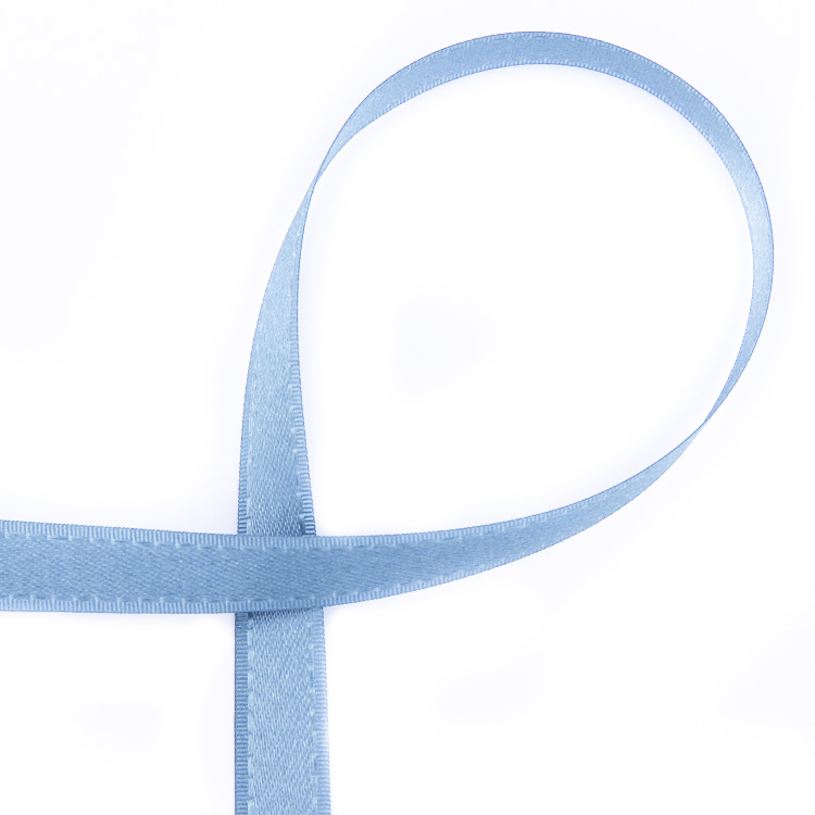 Лента отделочная - тафта серо-голубая 338-8888 9 мм (100 ярд)