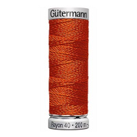 Нитки вышивальные из вискозы Gutermann Rayon №40 200м Цвет 621