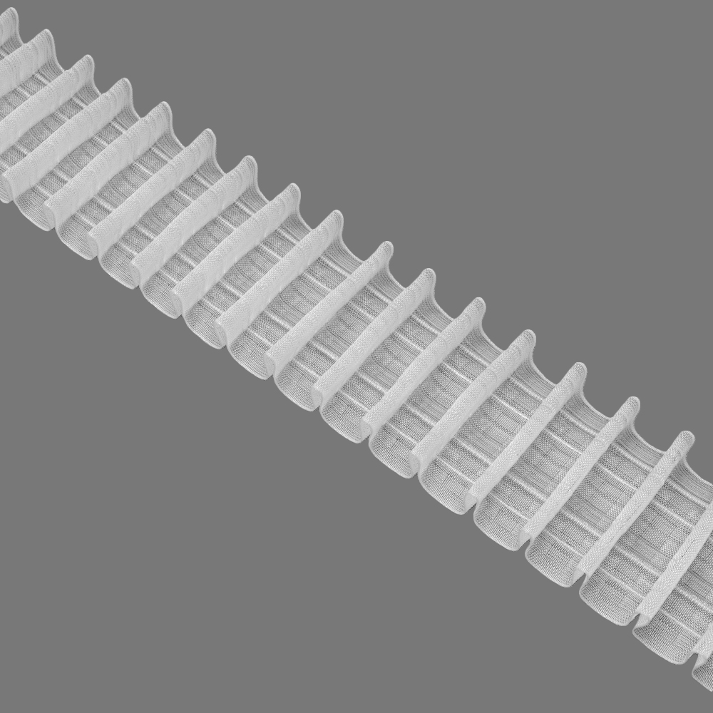 Шторная лента 80MP/Soft (1:2,5) Oz-is Premium многокарманная прозрачная 8 см/50 м