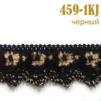Тесьма вязаная 459-1KJ черный (27,43 м)