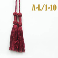 Кисти для штор A-L10 бордо (10 шт)