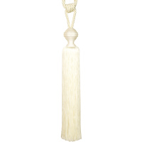 Кисть-подхват для штор M12-8 молочный Mirtex Premium (L100/41см) "Royyana-Round"