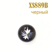 Украшения металлические клеевые 889B-XS черные (200 шт)
