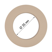 Трехзамковые люверсы для штор 35 мм "СМ" 101 матовый темно-бежевый (100 шт)